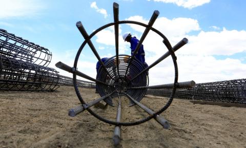 Contractors assemble steel for the construction of Olkaria V Geothermal power plant near the Rift Valley town of Naivasha, Kenya, February 15, 2018. PHOTO BY REUTERS/Thomas Mukoya