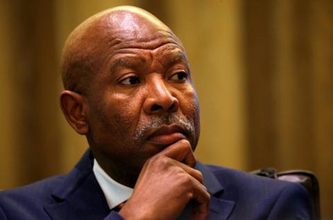 South African Reserve Bank governor Lesetja Kganyago listens during a briefing at Parliament in Cape Town, South Africa, August 1, 2017. PHOTO BY REUTERS/Mike Hutchings
