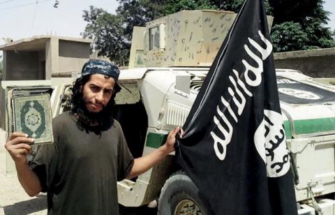 An undated photograph of a man described as Abdelhamid Abaaoud that was published in the Islamic State's online magazine Dabiq. PHOTO BY REUTERS/Social Media Website via Reuters TV