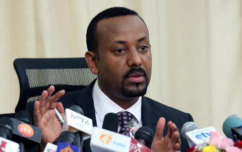 Ethiopia’s Prime Minister, Abiy Ahmed addresses a news conference in his office in Addis Ababa, Ethiopia, August 25, 2018. PHOTO BY REUTERS/Kumera Gemechu