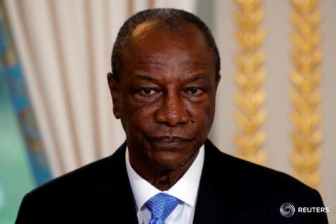 Guinea's President Alpha Conde. PHOTO BY REUTERS/Philippe Wojazer