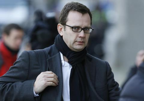 Former News of the World editor Andy Coulson arrives at the Old Bailey courthouse in London
