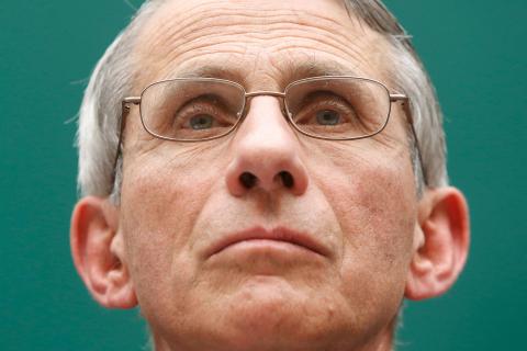 National Institute of Allergy and Infectious Disease Director Anthony Fauci testifies before a House Energy and Commerce Oversight and Investigations Subcommittee hearing on the U.S. response to the Ebola crisis, in Washington, October 16, 2014. PHOTO BY REUTERS/Jonathan Ernst
