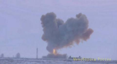 A still image taken from a video footage and released by Russia's Defence Ministry on December 26, 2018, shows a test launch of an Avangard new hypersonic missile in Orenburg Region. PHOTO BY REUTERS/Ministry of Defence of the Russian Federation