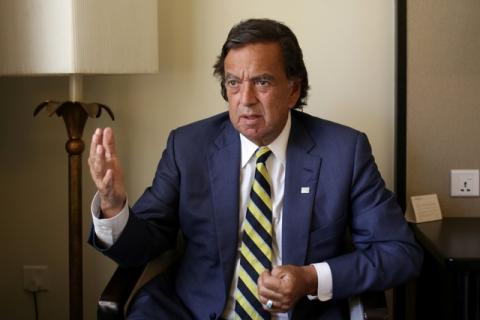 Former New Mexico governor Bill Richardson speaks during an interview with Reuters as a member of an international advisory board on the crisis of Rakhine state in Yangon, Myanmar, January 24, 2018. PHOTO BY REUTERS/Ann Wang