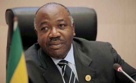  Gabon's President Ali Bongo Ondimba addresses a meeting on climate change at the 30th Ordinary Session of the Assembly of the Heads of State and the Government of the African Union in Addis Ababa, Ethiopia, January 29, 2018. PHOTO BY REUTERS/Tiksa Negeri
