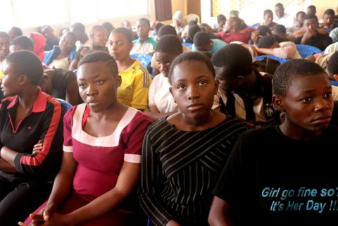 School children who were kidnapped by armed men are pictured after they were released, at a governor's office in Bamenda, Cameroon, November 7, 2018. PHOTO BY REUTERS/Josiane Kouagheu
