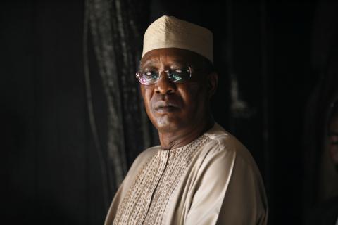 Chadian President Idriss Deby attends a ceremony commemorating the six million Jews killed by the Nazis in the Holocaust, in the Hall of Remembrance at Yad Vashem World Holocaust Remembrance Center in Jerusalem, November 26, 2018. PHOTO BY REUTERS/Ammar Awad