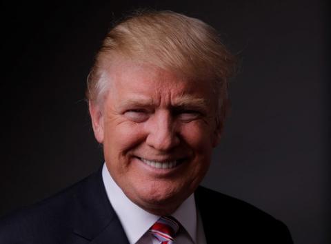Republican U.S. presidential candidate Donald Trump poses for a photo after an interview with Reuters in his office in Trump Tower, in the Manhattan borough of New York City, May 17, 2016. PHOTO BY REUTERS/Lucas Jackson