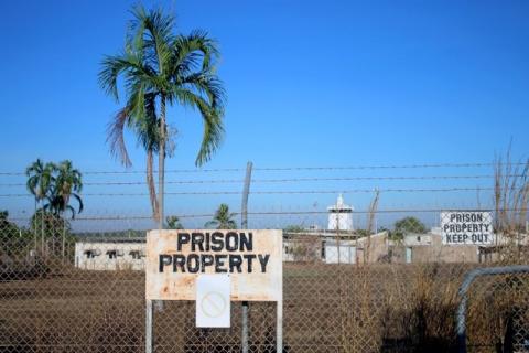 Barbed wire fences surround the Don Dale Youth Detention Centre located near Darwin in the Northern Territory, Australia, July 27, 2016. PHOTO BY REUTERS/Neda Vanovac