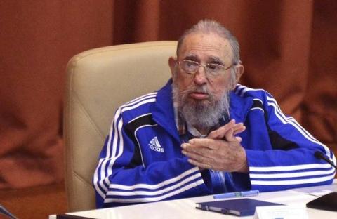 Cuba's former president Fidel Castro attends the closing ceremony of the seventh Cuban Communist Party (PCC) congress in Havana, Cuba, in this handout received April 19, 2016. PHOTO BY REUTERS/Omara Garcia