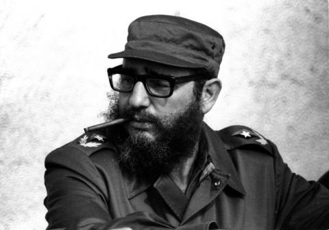 Then Cuban Prime Minister Fidel Castro attends manoeuvres during the 19th anniversary of his and his fellow revolutionaries arrival on the yacht Granma, in Havana, November 1976. PHOTO BY REUTERS/Prensa Latina