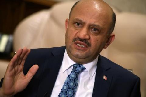 Turkey's Defence Minister Fikri Isik answers a question during an interview with Reuters in Ankara, Turkey, August 5, 2016. PHOTO BY REUTERS/Tumay Berkin