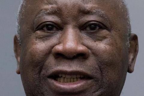 Former Ivory Coast President Laurent Gbagbo appears before the International Criminal Court in The Hague, Netherlands, January 15, 2019. PHOTO BYR REUTERS/Peter Dejong/Pool 