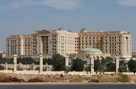 A view shows the Ritz-Carlton hotel in the diplomatic quarter of Riyadh, Saudi Arabia, November 5, 2017. PHOTO BY REUTERS/Faisal Al Nasser