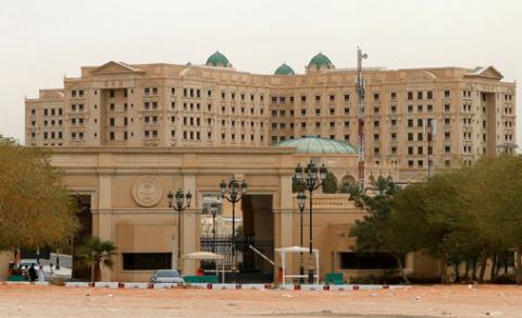 A view shows the Ritz-Carlton hotel in the diplomatic quarter of Riyadh, Saudi Arabia, January 30, 2018. PHOTO BY REUTERS/Faisal Al Nasser