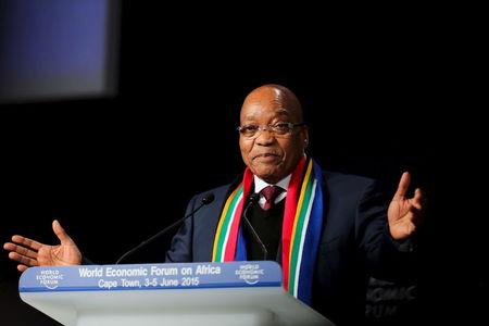 South African President Jacob Zuma speaks at the opening plenary session of the World Economic Forum (WEF) on Africa in Cape Town, June 4, 2015. PHOTO BY Reuters/Sumaya Hisham