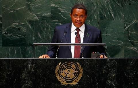 Jakaya Mrisho Kikwete, President of Tanzania, addresses the 69th United Nations General Assembly at the U.N. headquarters in New York, September 25, 2014. PHOTO BY REUTERS/Lucas Jackson