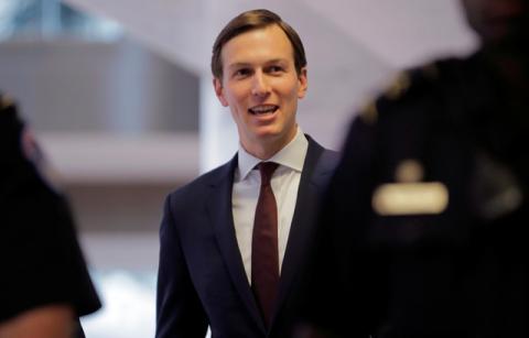 White House Senior Adviser Jared Kushner departs following his appearance before a closed session of the Senate Intelligence Committee, on Capitol Hill in Washington, U.S., July 24, 2017. PHOTO BY REUTERS/Jim Bourg
