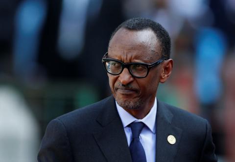Rwanda's President Paul Kagame arrives for the inauguration of Cyril Ramaphosa as South African president, at Loftus Versfeld stadium in Pretoria, South Africa, May 25, 2019. PHOTO BY REUTERS/Siphiwe Sibeko
