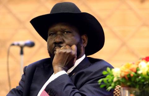 South Sudan President Salva Kiir attends the signing of a peace agreement with the South Sudan rebels aimed to end a war in which tens of thousands of people have been killed, in Khartoum, Sudan, June 27, 2018. PHOTO BY REUTERS/Mohamed Nureldin Abdallah