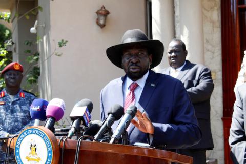 South Sudan's President Salva Kiir Mayardit. PHOTO BY REUTERS/Jok Solomun