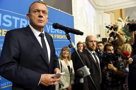 Danish opposition leader Lars Lokke Rasmussen is pictured in Copenhagen, Denmark, early June 19, 2015. PHOTO BY REUTERS/Claus Bech