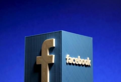 A 3D plastic representation of the Facebook logo is seen in this illustration in Zenica, Bosnia and Herzegovina, May 13, 2015. PHOTO BY REUTERS/Dado Ruvic