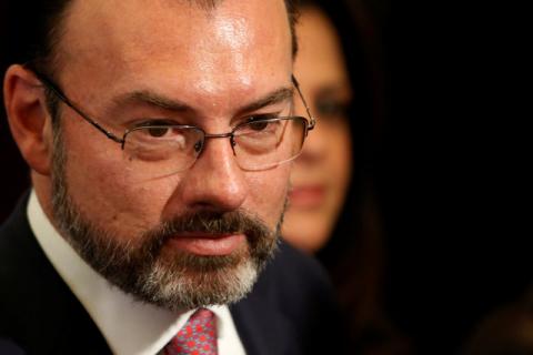 Mexico's Foreign Minister Luis Videgaray is seen during a meeting between Mexico and the United Nations on human rights in Mexico City, Mexico, February 22, 2017. PHOTO BY REUTERS/Jose Luis Gonzalez