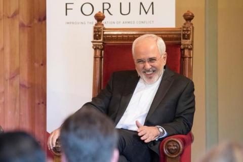 Iran's Foreign Minister Mohammad Javad Zarif smiles during the opening of the Oslo Forum at Losby Gods outside Oslo, Norway, June 13, 2017. PHOTO BY REUTERS/NTB Scanpix/Hakon Mosvold Larsen