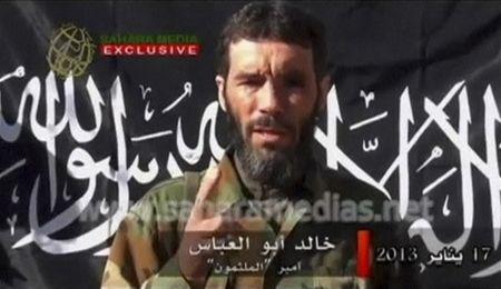 Veteran jihadist Mokhtar Belmokhtar speaks in this undated still image taken from a video released by Sahara Media on January 21, 2013. PHOTO BY REUTERS/Sahara Media via Reuters TV