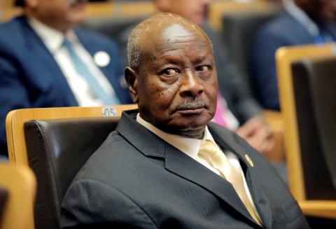 Uganda's President Yoweri Museveni attends the 30th Ordinary Session of the Assembly of the Heads of State and the Government of the African Union in Addis Ababa, Ethiopia January 28, 2018. REUTERS/Tiksa Negeri/