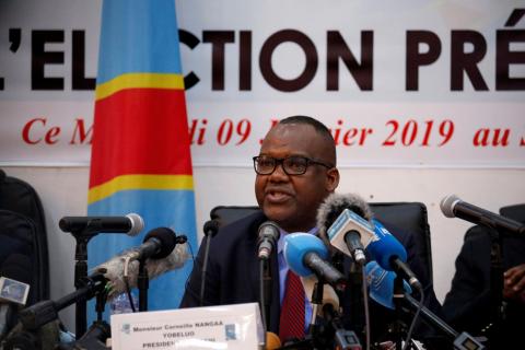 Corneille Nangaa, president of Congo's National Independent Electoral Commission. PHOTO BY REUTERS/Jackson Njehia