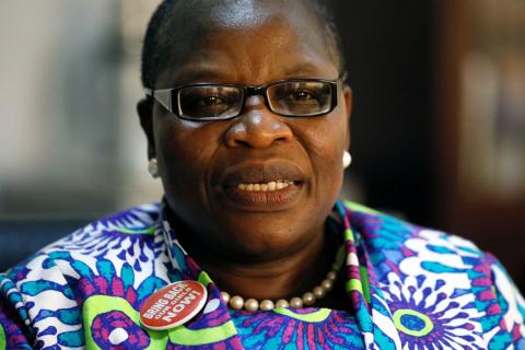 Former Nigerian minister and Chibok girls activist Obiageli Ezekwesili speaks during an interview with Reuters in Abuja, Nigeria, October 8, 2018. PHOTO BY REUTERS/Afolabi Sotunde