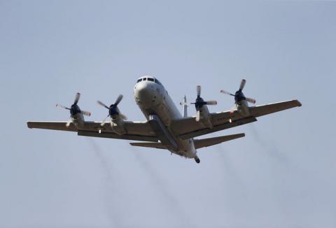 A U.S. Navy P-3 Orion maritime patrol aircraft takes off from Incirlik airbase in the southern city of Adana, Turkey, August 3, 2015. PHOTO BY REUTERS/Umit Bektas