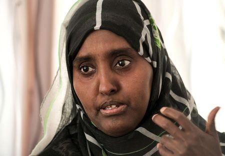 Somali asylum seeker Rahima speaks during an interview in Amsterdam, the Netherlands, August 26, 2015. PHOTO BY REUTERS/Toussaint Cultures