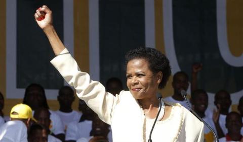Anti-apartheid activist Mamphela Ramphele launches her new political party "Agang" to challenge South Africa's ruling African National Congress (ANC) in Pretoria