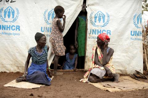 South Sudanese refugees are seen at the Nguenyyiel refugee camp during a visit by U.S. Ambassador to the United Nations Nikki Haley to Gambella Region, Ethiopia, October 24, 2017. PHOTO BY REUTERS/Tiksa Negeri