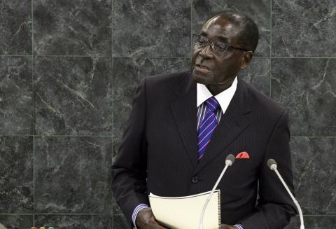 Robert Mugabe, President of the Republic of Zimbabwe, addresses the 68th United Nations General Assembly at U.N. headquarters