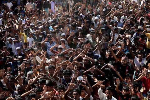 COX'S BAZAR, Bangladesh (Reuters) - Bangladesh's plans to tackle the Rohingya refugee crisis are set to be stalled until the new year with repatriation and relocation programs only likely be revisited after year-end general elections, a top Bangladeshi official said on Sunday.  Abul Kalam, Bangladesh's refugee relief and repatriation commissioner, told Reuters "a new course of action" needed to be adopted on repatriation that took into account refugees' key demands. He later clarified these were his own per