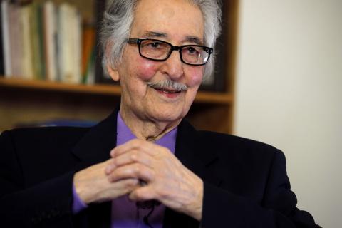 Former Iranian President Abolhassan Bani-Sadr attends an interview with Reuters in Versailles, near Paris, France, January 31, 2019. PHOTO BY REUTERS/Philippe Wojazer