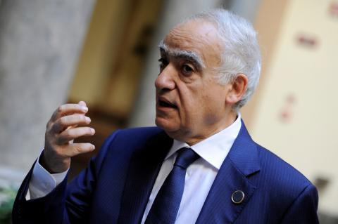 U.N. Envoy to Libya Ghassan Salame speaks during an interview with Reuters ahead of the first day of the international conference on Libya, in Palermo, Italy, November 12, 2018. PHOTO BY REUTERS/Guglielmo Mangiapane
