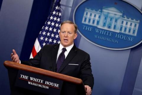White House Press Secretary Sean Spicer holds the daily press briefing at the White House in Washington, U.S., March 29, 2017. PHOTO BY REUTERS/Jonathan Ernst