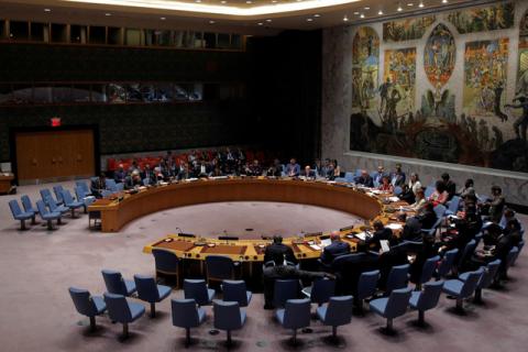 The United Nations Security Council sits to meet on North Korea after their latest missile test, at the U.N. headquarters in New York City, U.S., August 29, 2017. PHOTO BY REUTERS/Andrew Kelly