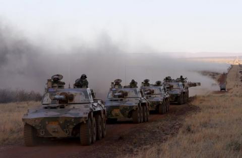 Soldiers from 22 African nations join exercises as part of the African Union's African Standby Force (ASF) at the South Africa National Defence Force's Lohatla training area, October 27, 2015. PHOTO BY REUTERS/Mike Hutchings