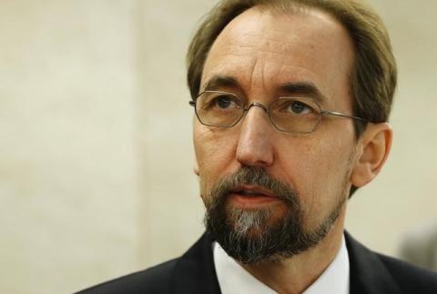 United Nations (U.N.) High Commissioner for Human Rights Zeid Ra'ad Al Hussein arrives for the 31st session of the Human Rights Council at the U.N. European headquarters in Geneva, Switzerland, February 29, 2016. PHOTO BY REUTERS/Denis Balibouse