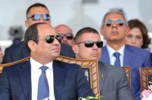 Egyptian President Abdel Fattah al-Sisi (L) attends during the first anniversary of launching the New Suez Canal and the 60th anniversary of nationalizing the Suez Canal in Ismailia, Egypt, August 6, 2016. PHOTO BY REUTERS