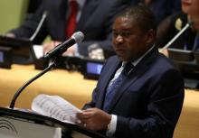 President Filipe Nyusi of Mozambique speaks at a high-level meeting on addressing large movements of refugees and migrants at the United Nations General Assembly in Manhattan, New York, U.S., September 19, 2016. PHOTO BY REUTERS/Carlo Allegri