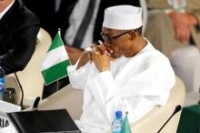 Nigeria's President Muhammadu Buhari attends the opening session of the second Regional Security Summit in Abuja, Nigeria, May 14, 2016. PHOTO BY REUTERS/Afolabi Sotunde