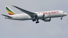 An Ethiopian Airlines Boeing 787-8 Dreamliner airplane approaches to land at Changi International Airport in Singapore, June 10, 2018. PHOTO BY REUTERS/Tim Chong